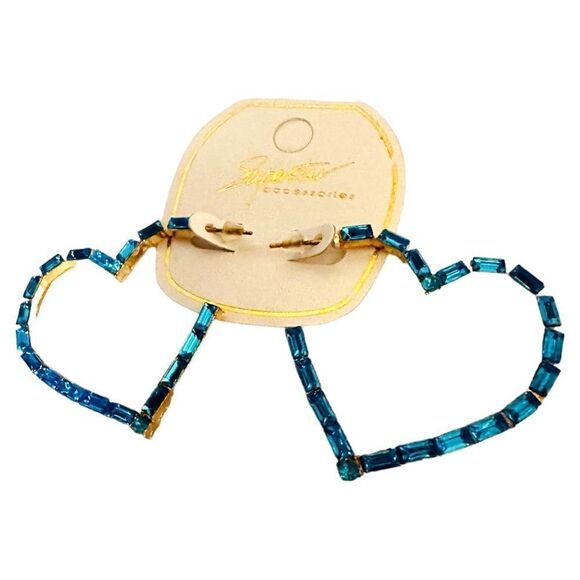Earrings Women Blue Heart Bohemian
Hoop Cute Trendy Jewelry Earrings - Picture 11 of 14